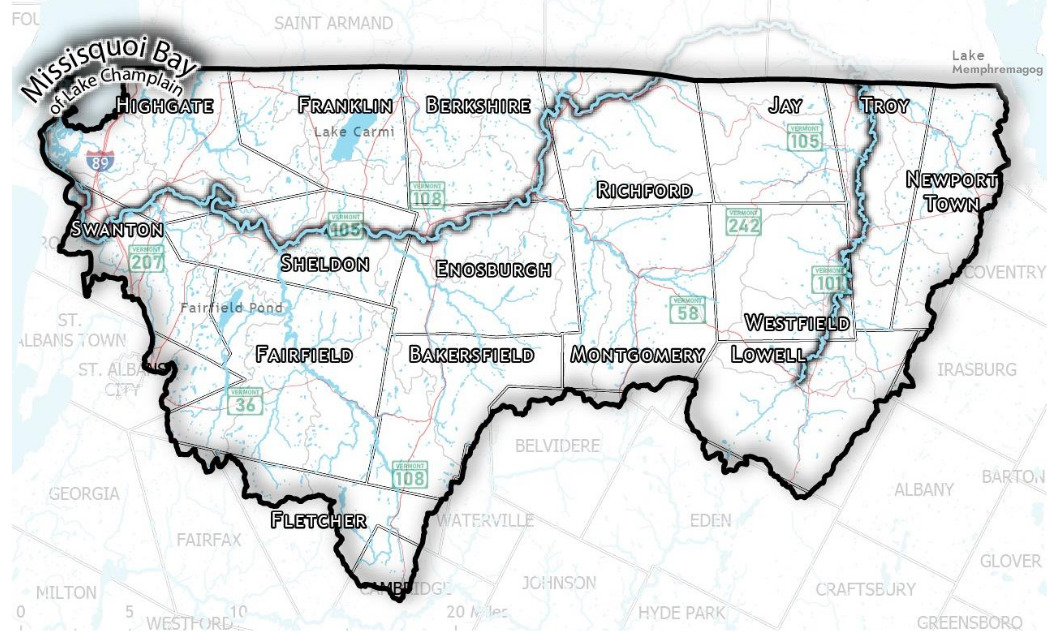 Missisquoi Bay Basin Map