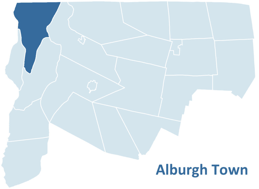 Alburgh Town Location Map