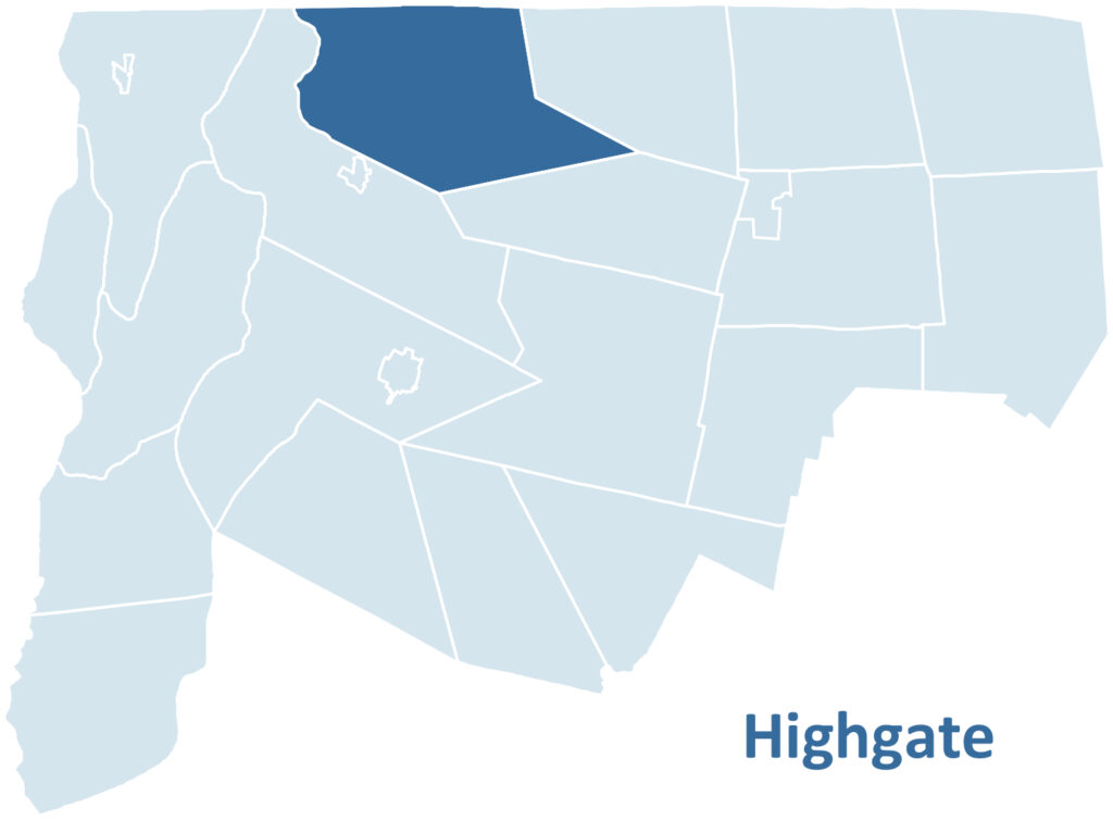 Highgate Location Map