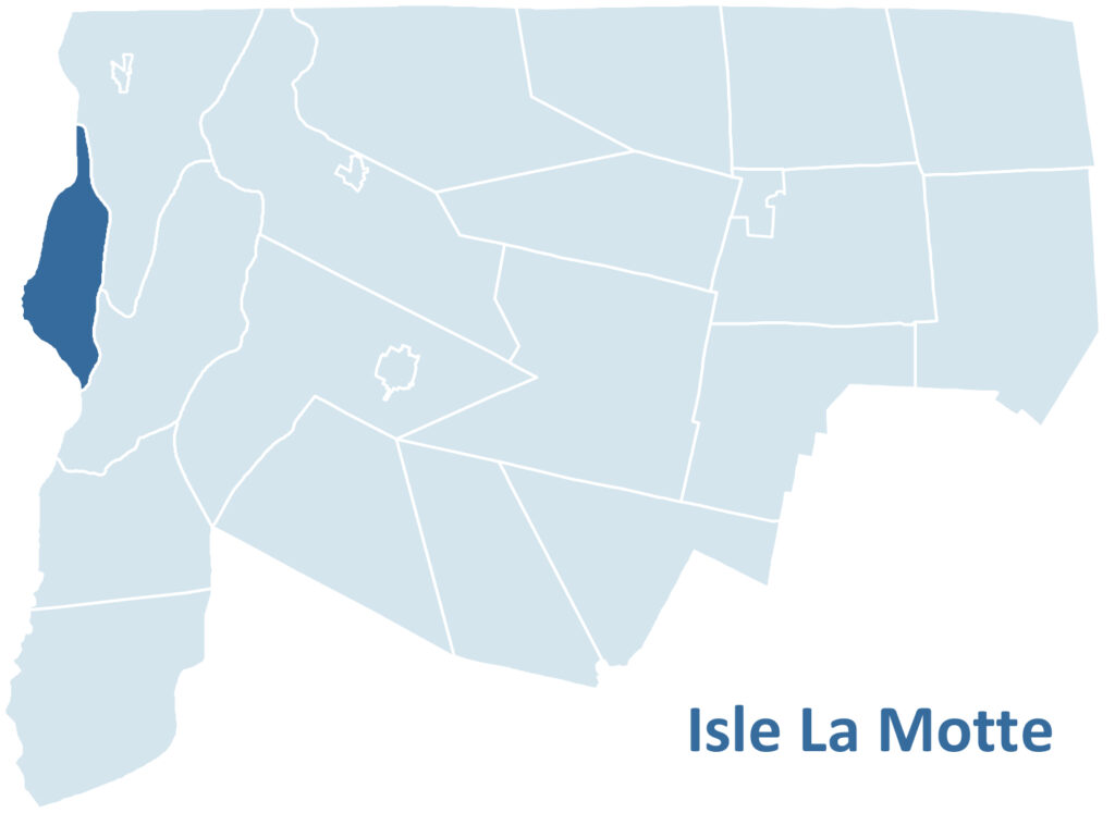 Isle La Motte Location Map
