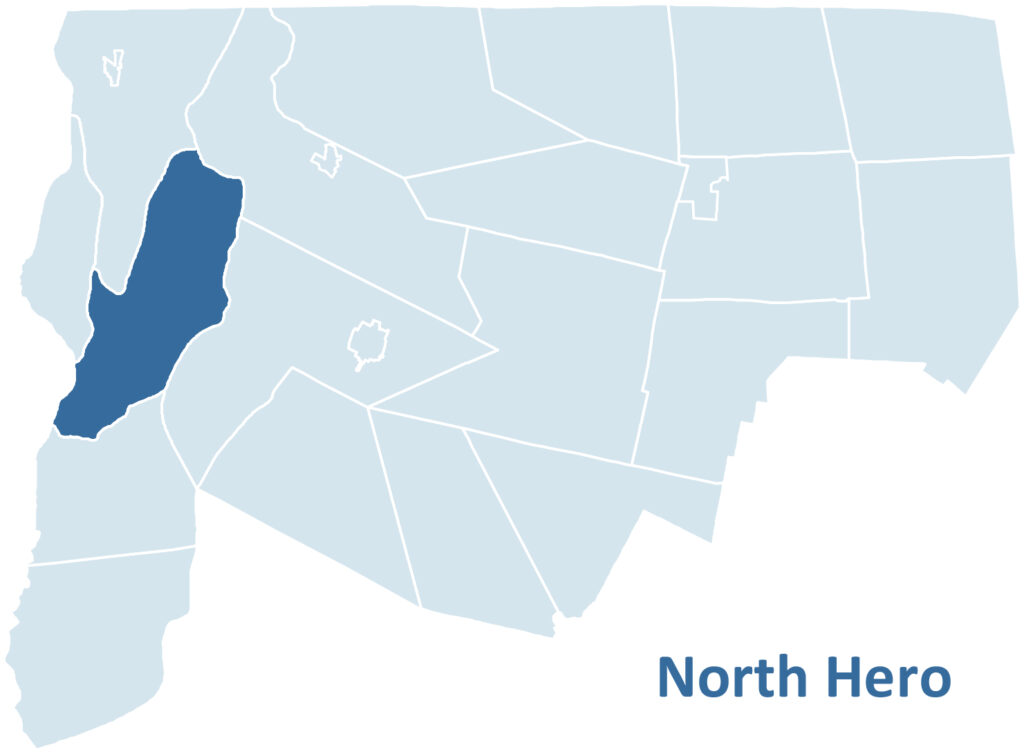 North Hero Location Map