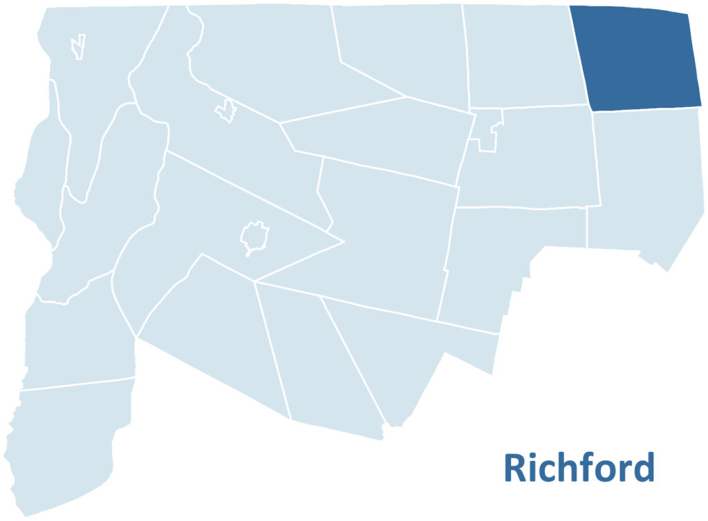 Richford Location Map