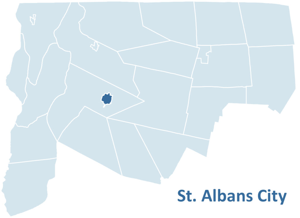 St. Albans City Location Map