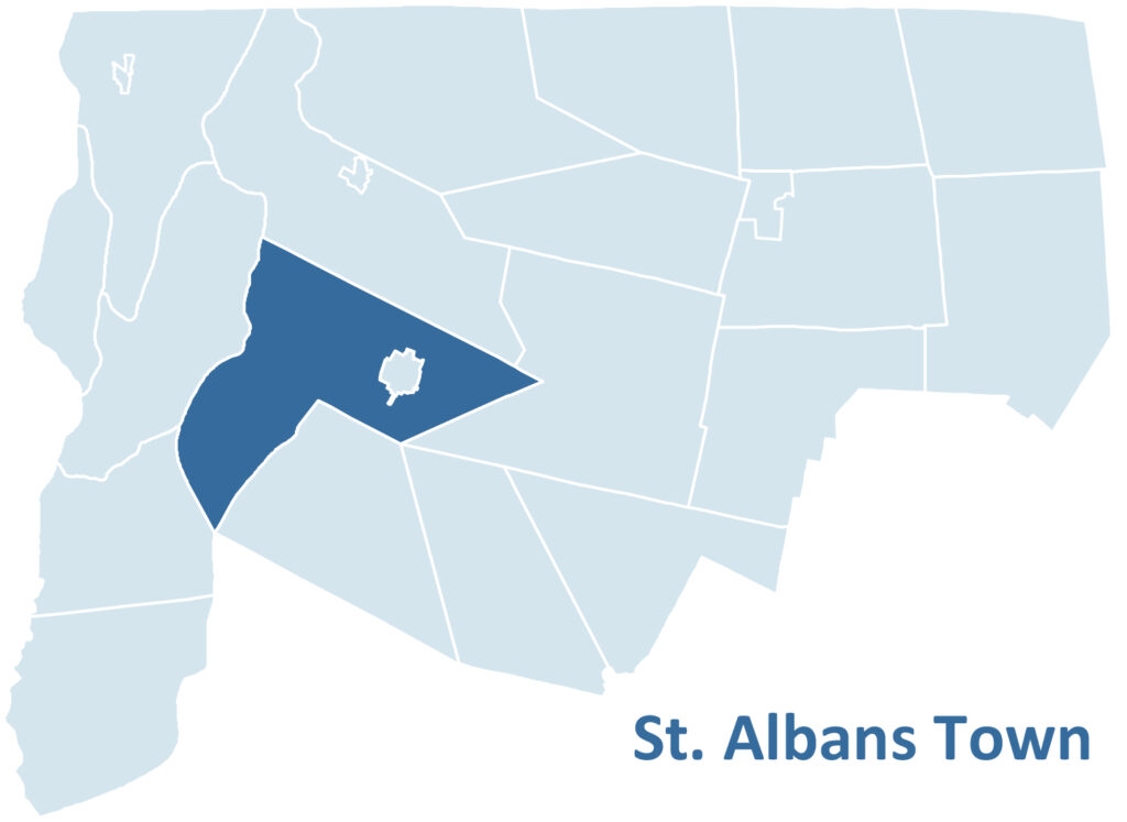 St. Albans Town Location Map